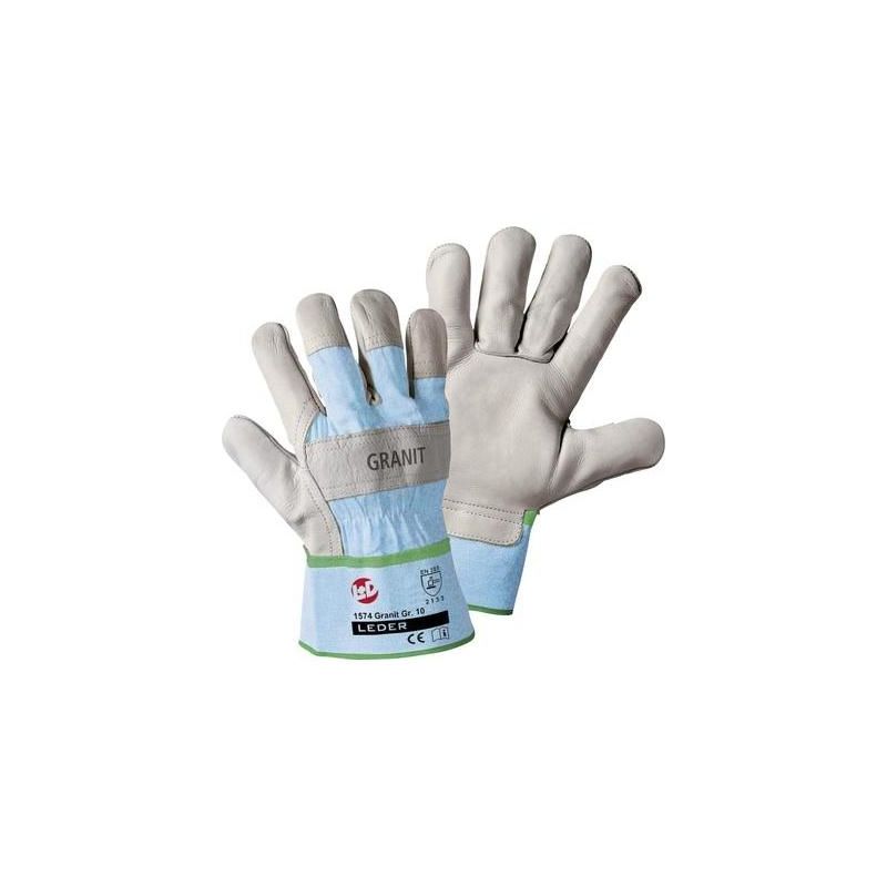 Gants De Protection Worky 1574 Cuir Vachette Grainé En 388 Risques Mecaniques 2133 Taille 10 (Xl)