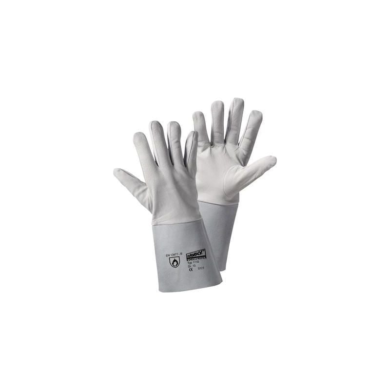 Ldworky - gants de protection worky 1710 cuir nappa/revers cuir refendu en 12477-B taille 10 (xl)