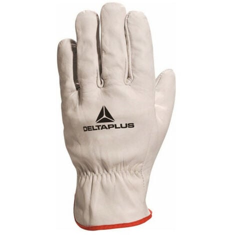 DELTA PLUS Gants de protection pleine fleur de bovin Blanc 9