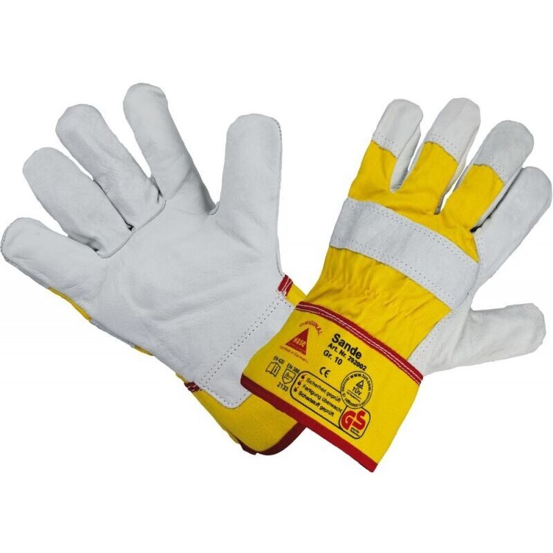 Hase Safety Gloves - Gants de protection Sande, RindCuir,Taille10