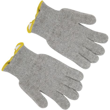 Gants de protection thermique en coton isolé, résistants jusqu'à 250°C, paire grise