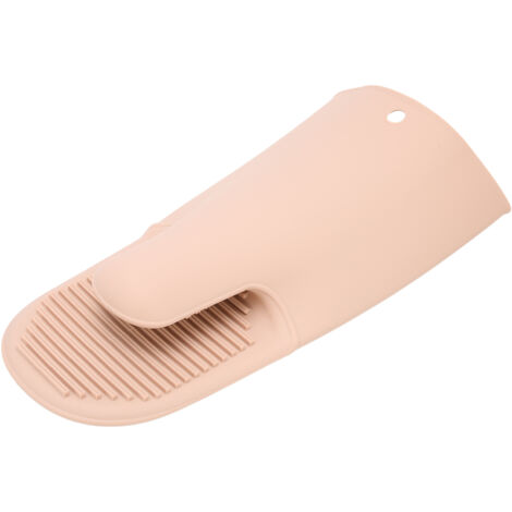 Gants de protection thermique en silicone pour cire à épiler et cuisine (Rose)