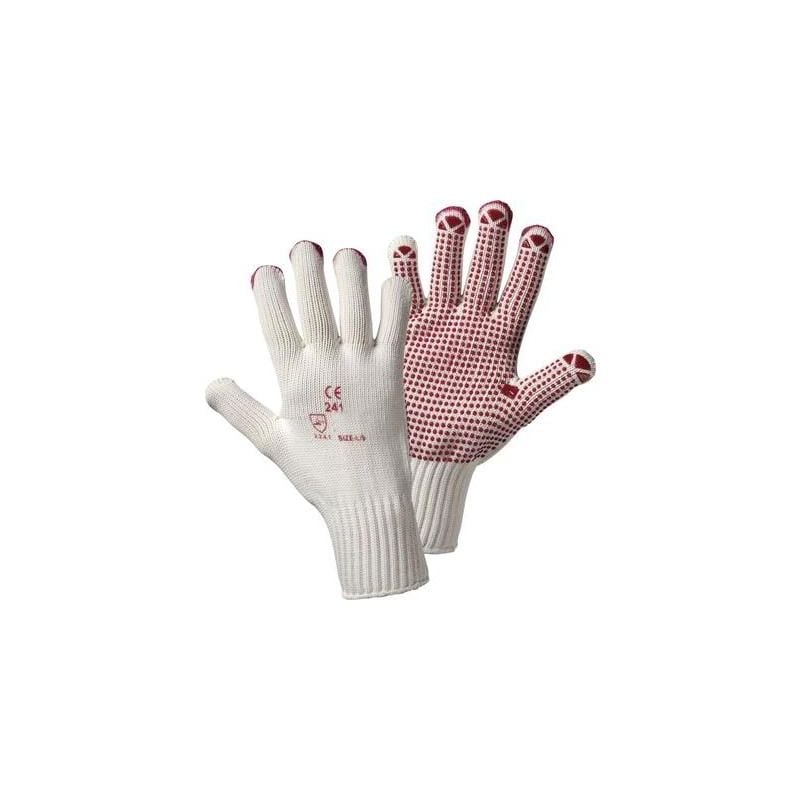 Gants de protection worky 1130 50% POLYAMIDE/50% coton en 388 risques mecaniques 2241 taille 9 (L)/10 (xl)