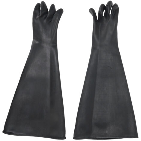 Gants de sablage en latex de 25,6 pouces, protection contre l'usure pour les Applications industrielles