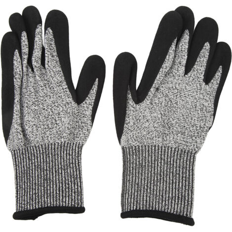Gants de sécurité anti-coupure nitrile niveau 5, excellente adhérence pour l'industrie métallurgique