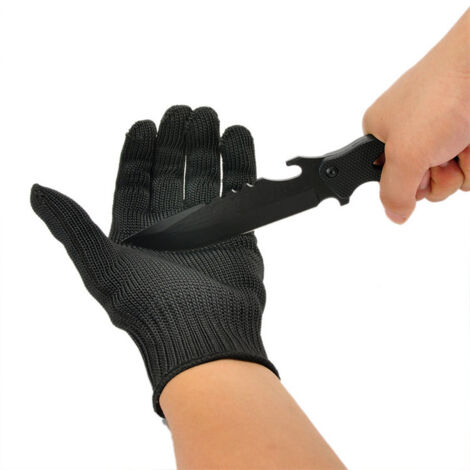 Gants de sécurité en fil d'acier recouvert de polyester haute résistance, anti-coupures, résistants à l'usure, niveau 5, sécurité anti-épines pour le travail du bois