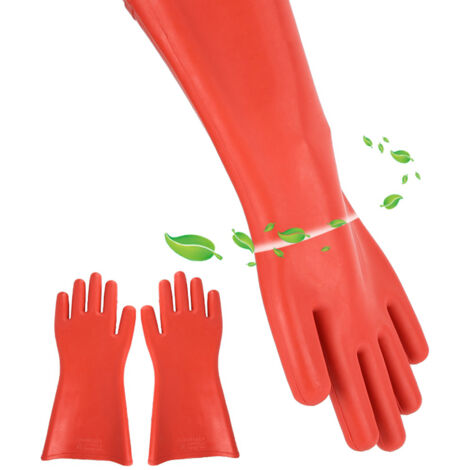 Gants de Sécurité Haute Tension 12KV Antidérapants - Protection Électrique Professionnelle