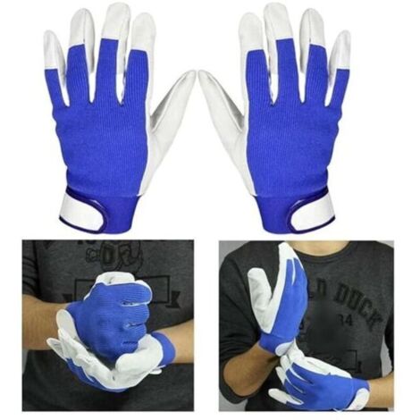 Gants De Soudage, Gant en Cuir Résistant À La Chaleur pour Soudeur Tig/Griller/Barbecue/Four/Cheminée/Poêle À Bois (2 Paires) T Audace