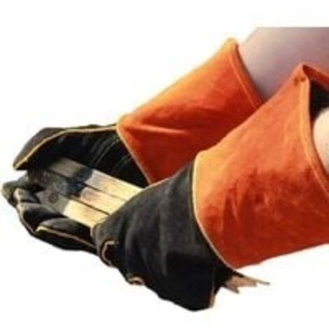 Gants de Soudeur en Cuir 932 °F Gants de Travail Haute Température pour Soudage BBQ Cuisine Four De Cuisson Jardinage
