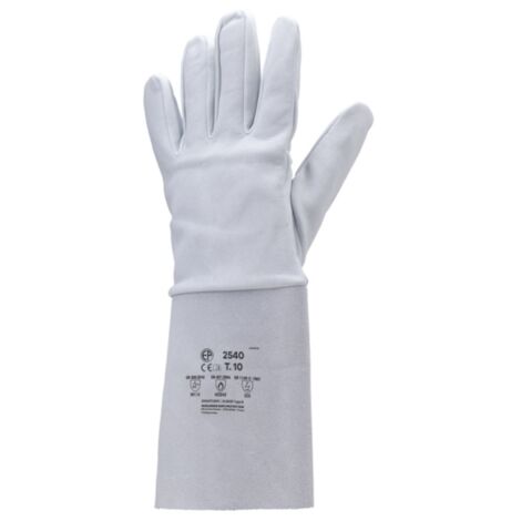 Gants de soudeur Type Argon Eurotechnique 2540 (lot de 10 paires) Gris 10