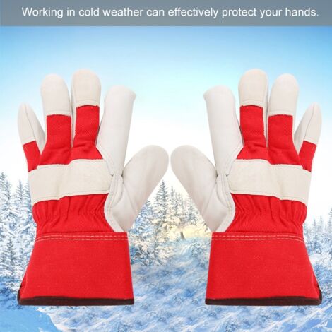 Gants de Soudure Anti-Chaleur Rouge, Isolation Thermique et Prise Ferme