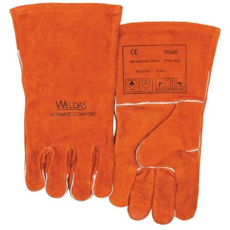 Gants de soudure rouge Taille L 1paires WELDAS