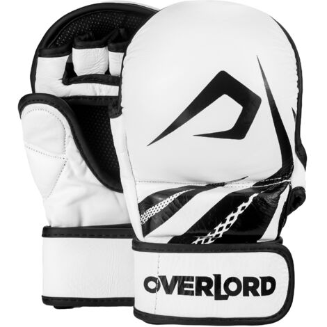 Gants de sparring MMA Overlord blancs, taille S