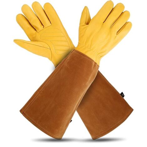 Gants de taille de rosiers pour femmes/hommes, gants de jardinage longs, taille L