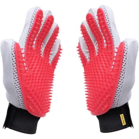 Gants de toilettage pour animaux de compagnie, gant de brosse pour l'épilation en douceur, gant de massage pour poils longs/courts,pour droitier, 1 pièce