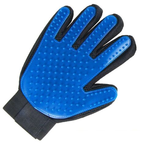 Gants de toilettage pour animaux - Gant droitier en silicone - Enlève poils et nœuds