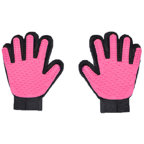 Gants de toilettage pour animaux, munis de 255 picots en silicone renforcés, adaptés à la mue des chats et des chiens, 1 paire