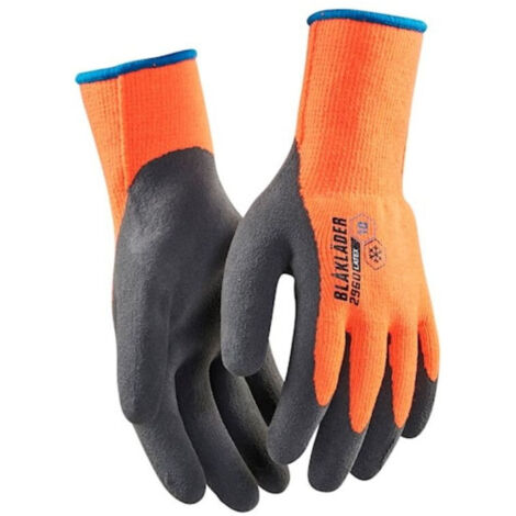 Gants de travail artisan doublés anti-froid BLAKLADER 2960 - Orange clair - 9 (L)