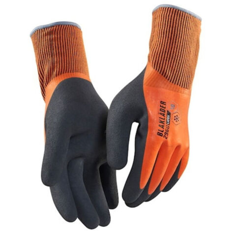 Gants de travail artisan doublés anti-froid BLAKLADER 2962 - Orange clair - 7 (S)