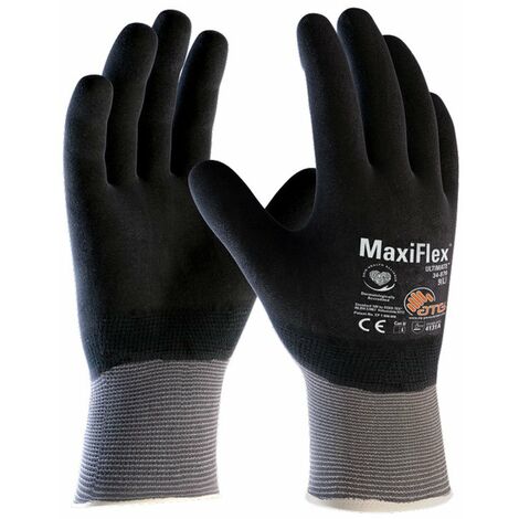 Gants de travail ATG MaxiFlex 34-876 - Gris foncé -