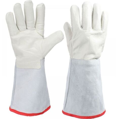 Gants de travail de protection pour travailler avec de l'azote liquide cryogénique (GNL), 40 cm