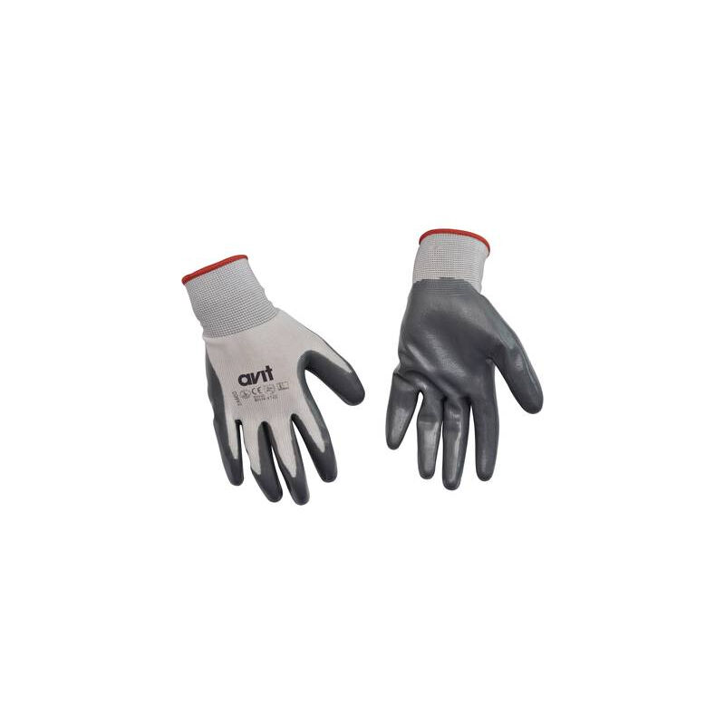 Avit - gants de travail en caoutchouc nitrile AV13072