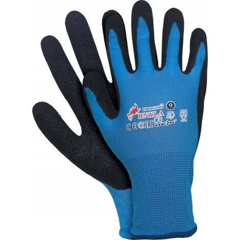 Gants de travail en latex RNYLA NB résistants taille 9