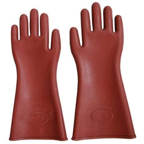 Gants de Travail Gants Électriciens en Caoutchouc Couverture de Sécurité,gants isolés 12kv(Quantité : 1 ensemble) 56Vingt