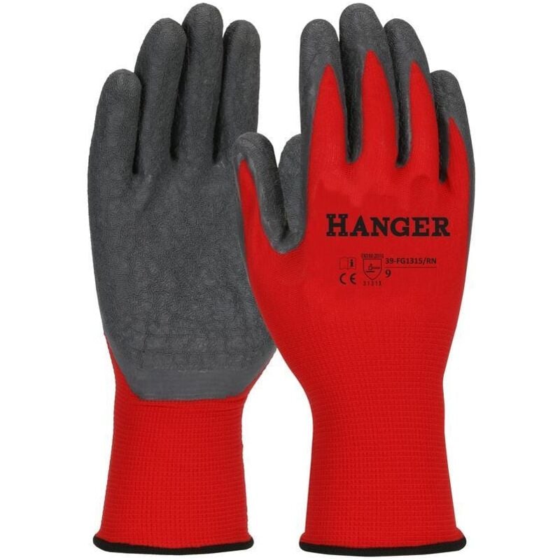 Hanger - Gants de travail H-Dex enduit latex t 9 en paire de 12 300016