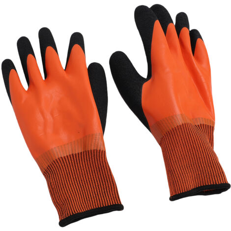 Gants de travail isolants pour électriciens, en caoutchouc antidérapant, conçus pour protéger contre les chocs électriques.