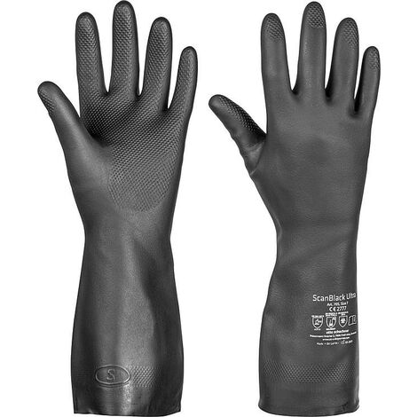Gants de travail, Néoprène protection chimique, taille 10