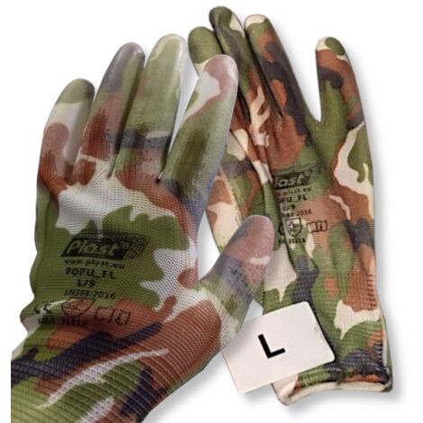Gants de travail Popu taille 9, 12 paires
