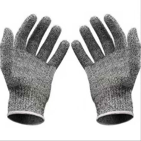 Gants de Travail résistants aux coupures NiveauTriomphe 5 Gants de sécurité pour Homme Gants Anti-coupures pour Cuisine Boucher Travail extérieur (L)