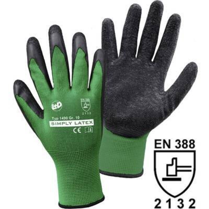Gants de travail taille: 7 L+d simply latex 1490-7 1 pc(s)