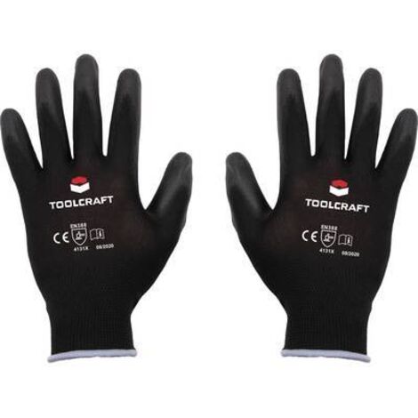 GANTS DE TRAVAIL TAILLE: 8 TOOLCRAFT TO-5621544 POLYESTER, POLYURÉTHANE EN 388 CAT II 1 PAIRE(S)