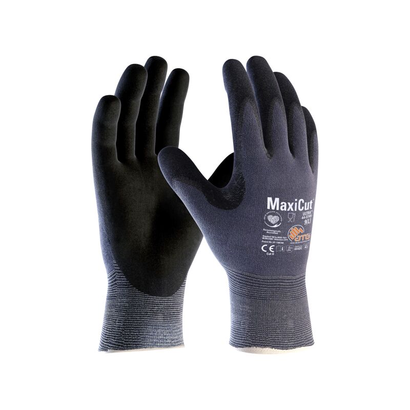 ATG - Gant Anticoupure Maxiflex Ultra 44-3745 indigo/noir T8