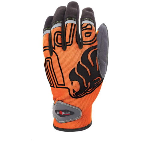 Gants de travail u-power niko respirants velcro silicone