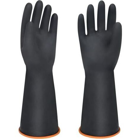 Gants de vaisselle en latex résistant aux produits chimiques pour hommes, sécurité industrielle avec protection des avant-bras
