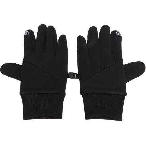 Gants de vélo à doigts complets, tactiles et chauds, pour hommes et femmes, compatibles avec les écrans tactiles, pour le cyclisme, l'entraînement et le tir, noirs, taille XL.
