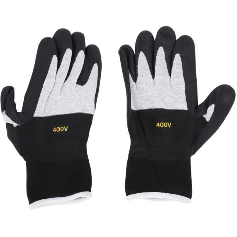 Gants d'électricien isolés en caoutchouc antidérapants, résistance à la tension 400V pour l'entretien de l'installation