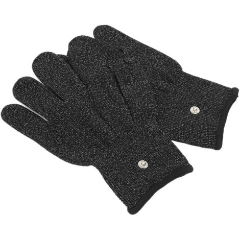 Gants d'électrothérapie TENS - Gants électrodes antistatiques pour massage (Taille M 20cm)
