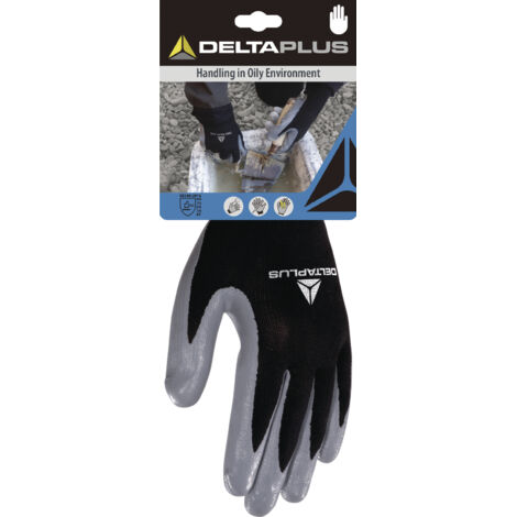 GANTS DELTA PLUS TRICOT POLYESTER / PAUME NITRILE - DPVE712GR0  T7