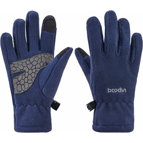 Gants d'hiver antidérapants en polaire thermique pour homme et