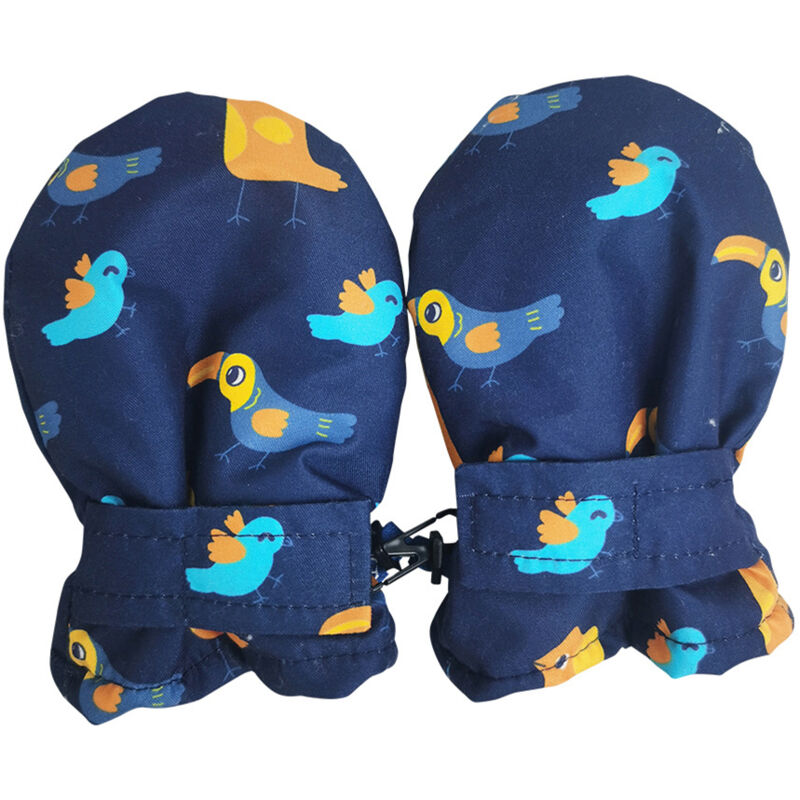 Gants d'hiver enfants imperméables et anti-vent avec doublure polaire - Idéaux pour ski et cadeaux fille garçon