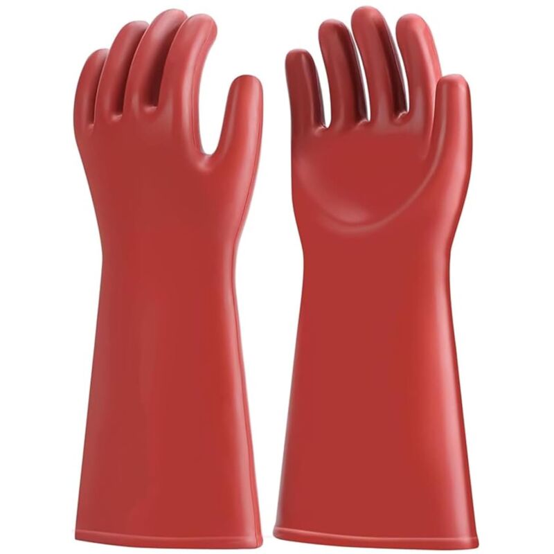 Gants Electricien, 12KV Gants Isolants Gants De Protection électriques, Classe 00 Haute Tension Caoutchouc Gant Electricien Isolant Gants Isolés