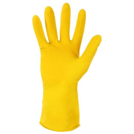 GANTS EN CAOUTCHOUC FLOQUÉ CXS NINA TAILLE 8 - 12 PAIRES - REK GU F3077