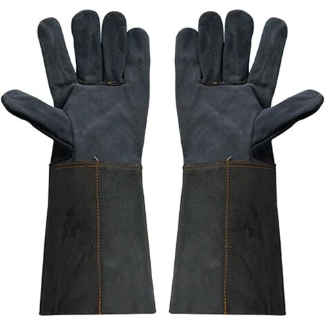 Gants en cuir Gants de soudage Gants de protection anti-échappement à manches longues Anti-échappement