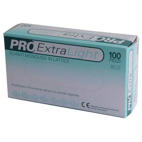 Gants en latex Pro Extra Light pz.100 L