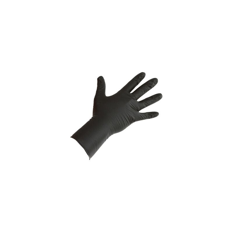 Kerbl - Boîte de 50 gants Nitriles longs noirs - x Taille m
