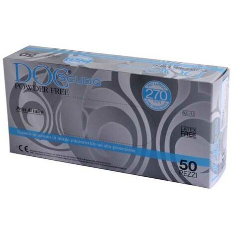 Gants en nitrile Doc Scudo sans poudre pz. 50 L